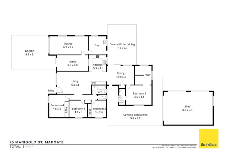 Floorplan of Homely house listing, 25 Marigold Street, Margate QLD 4019