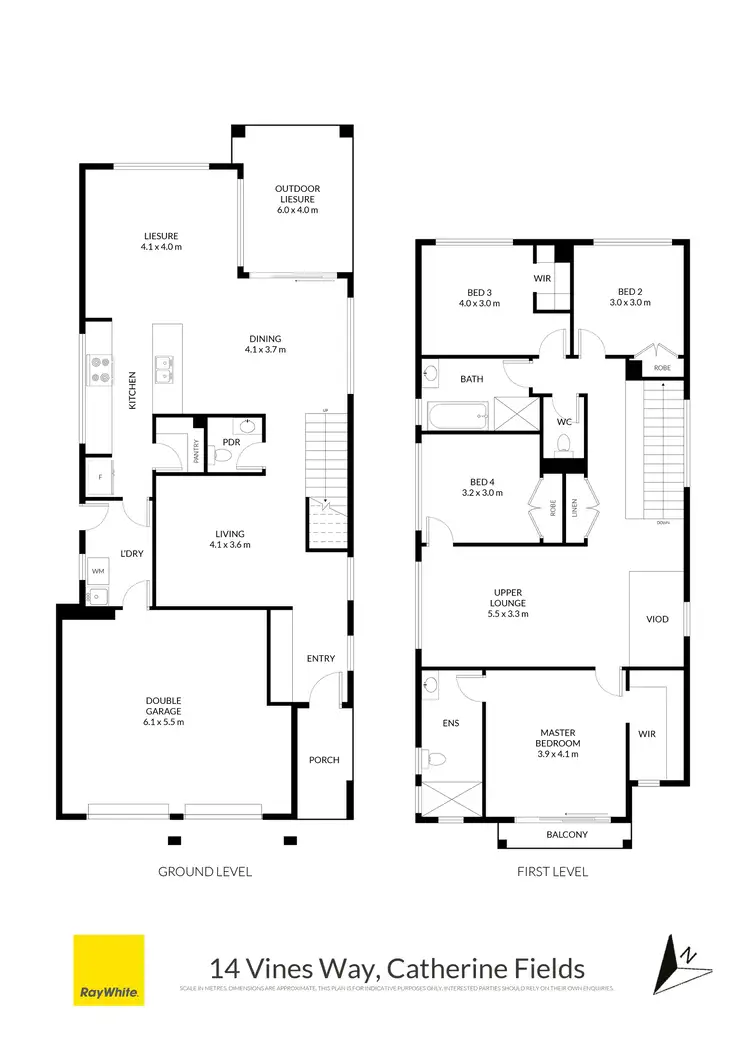 Floorplan of Homely house listing, 14 Vines Way, Catherine Field NSW 2557