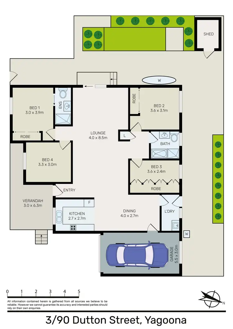 Floorplan of Homely villa listing, 3/90 Dutton Street, Yagoona NSW 2199
