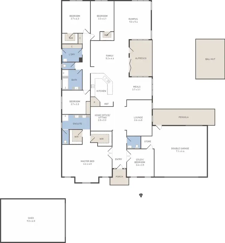 Floorplan of Homely house listing, 85 Harmony Drive, Tarneit VIC 3029