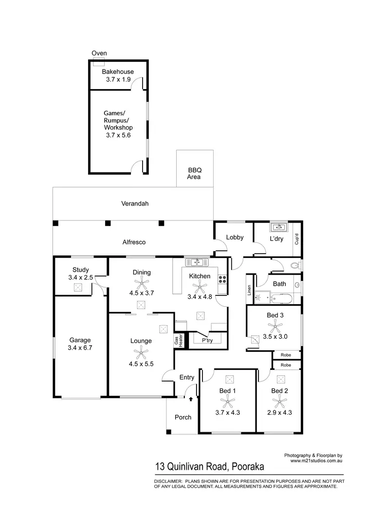 Floorplan of Homely house listing, 13 Quinlivan Road, Pooraka SA 5095
