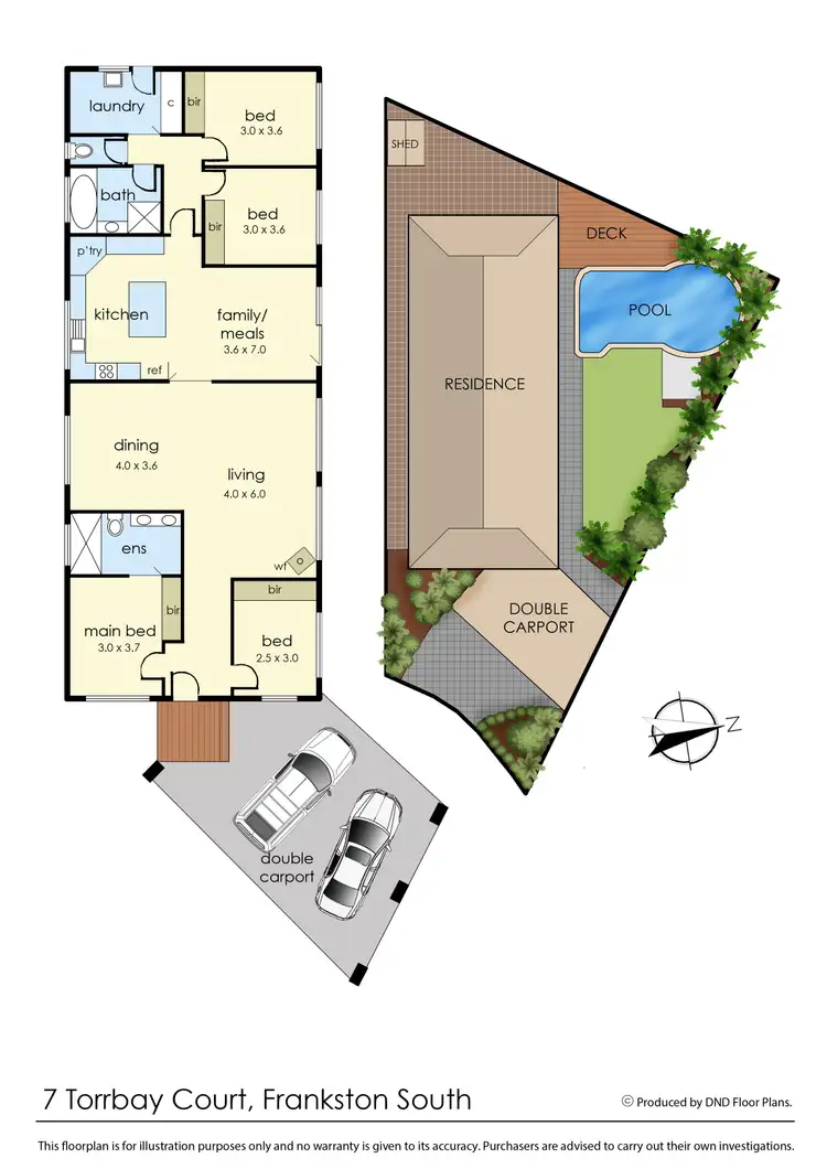 Floorplan of Homely house listing, 7 Torrbay Court, Frankston South VIC 3199