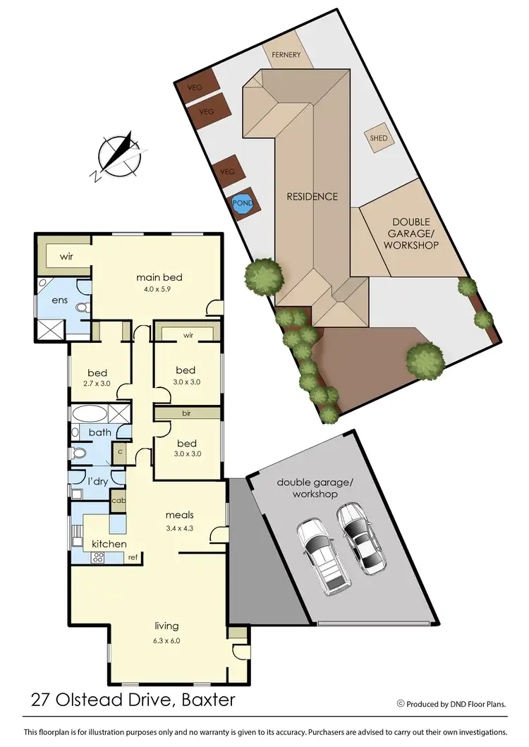 Floorplan of Homely house listing, 27 Olstead Drive, Baxter VIC 3911
