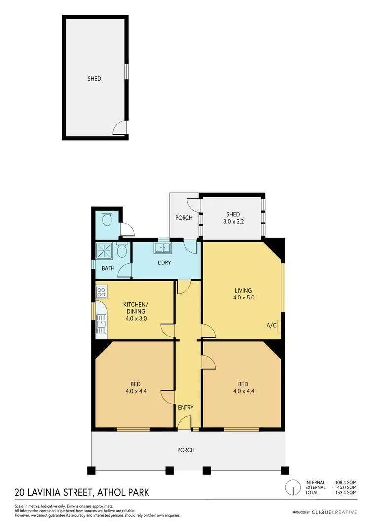 Floorplan of Homely house listing, 20 Lavinia Street, Athol Park SA 5012