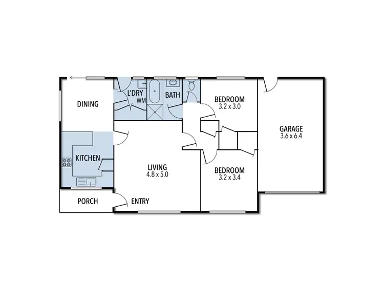 Floorplan of Homely unit listing, 8/8 Kennedy Street, Euroa VIC 3666