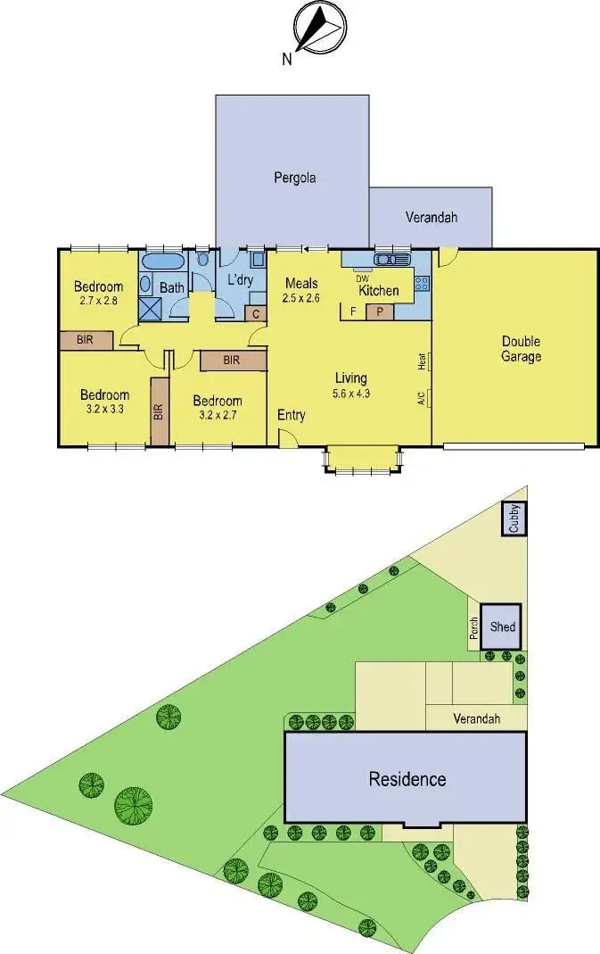 Floorplan of Homely house listing, 5 Carbery Court, Grovedale VIC 3216