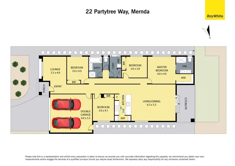 Floorplan of Homely house listing, 22 Partytree Way, Mernda VIC 3754