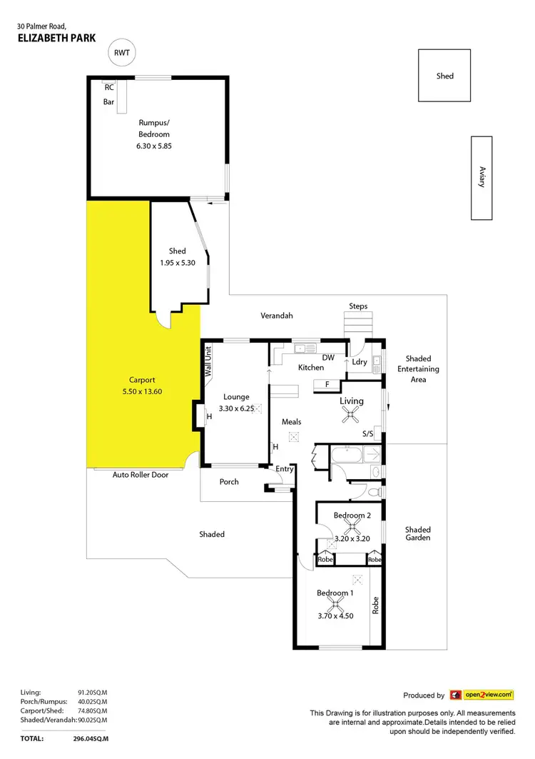 Floorplan of Homely house listing, 30 Palmer Road, Elizabeth Park SA 5113
