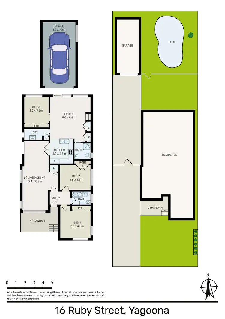 Floorplan of Homely house listing, 16 Ruby Street, Yagoona NSW 2199