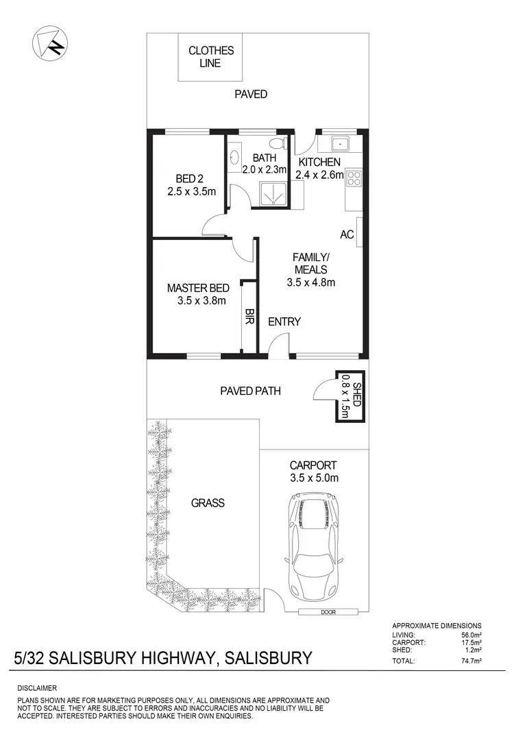 Floorplan of Homely house listing, 5/32 Salisbury Highway, Salisbury SA 5108