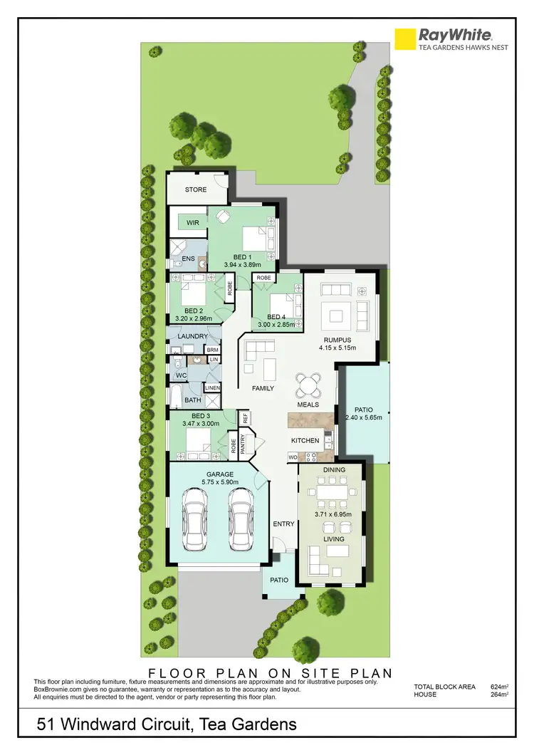 Floorplan of Homely house listing, 51 Windward Circuit, Tea Gardens NSW 2324