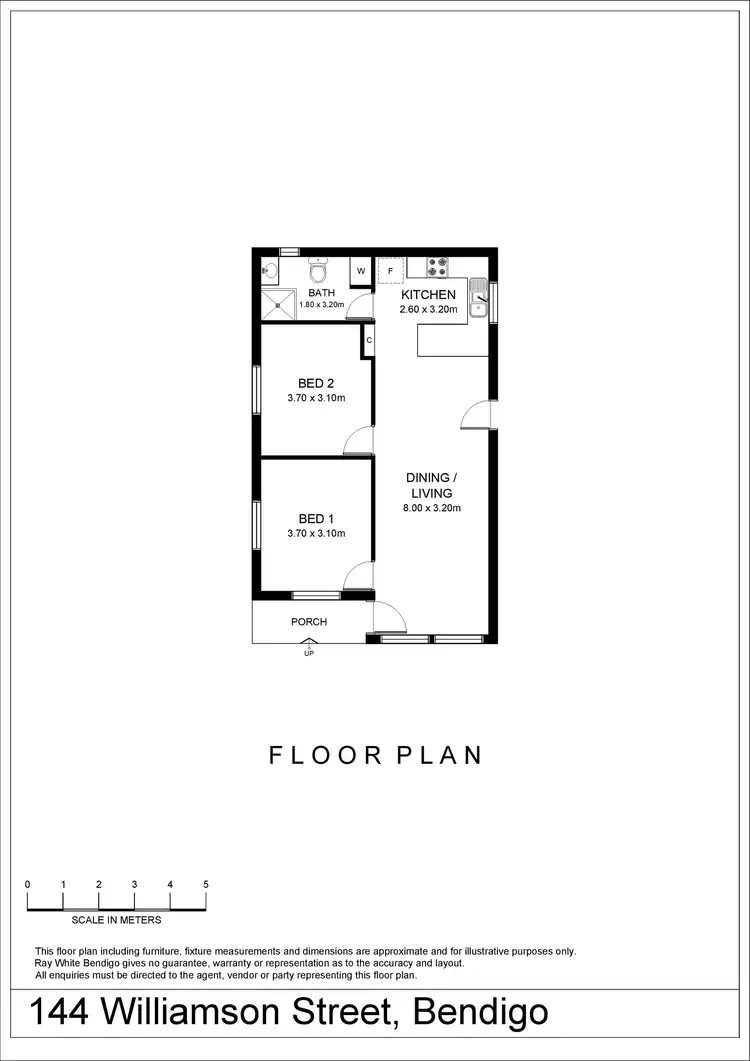 Floorplan of Homely house listing, 144 Williamson Street, Bendigo VIC 3550