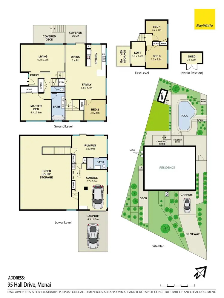 Floorplan of Homely house listing, 95 Hall Drive, Menai NSW 2234