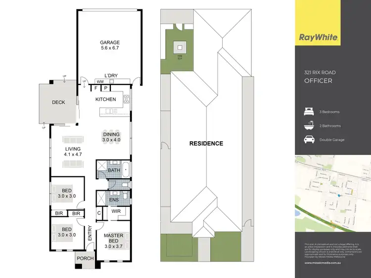 Floorplan of Homely house listing, 321 Rix Road, Officer VIC 3809