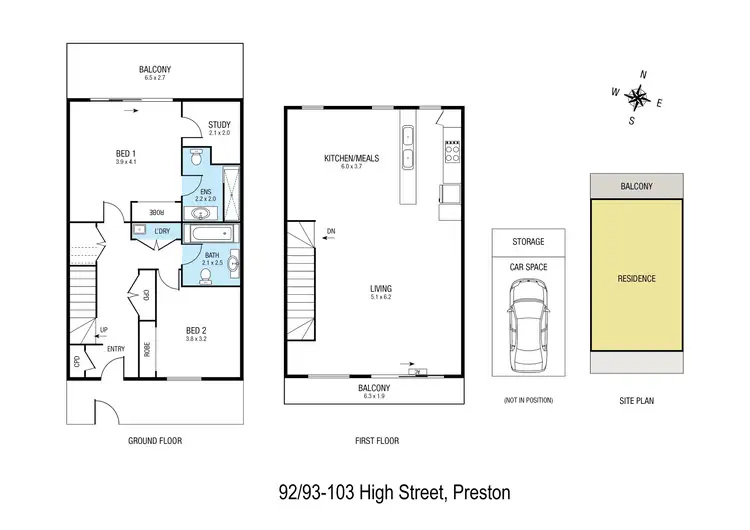 Floorplan of Homely apartment listing, 92/93-103 High Street, Preston VIC 3072