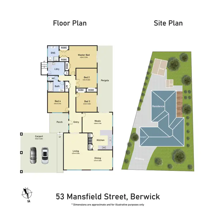 Floorplan of Homely house listing, 53 Mansfield Street, Berwick VIC 3806