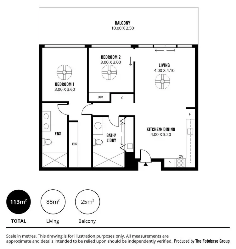 Floorplan of Homely apartment listing, 504/3 Fifth Street, Bowden SA 5007