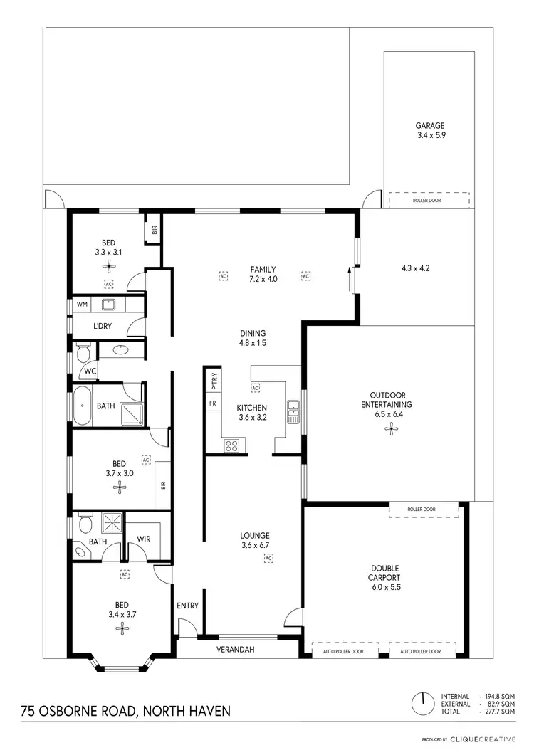 Floorplan of Homely house listing, 75 Osborne Road, North Haven SA 5018