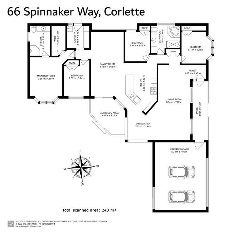 Floorplan of Homely house listing, 66 Spinnaker Way, Corlette NSW 2315