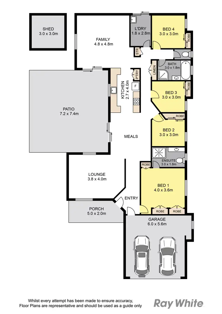 Floorplan of Homely house listing, 5 Calista Crescent, Bracken Ridge QLD 4017
