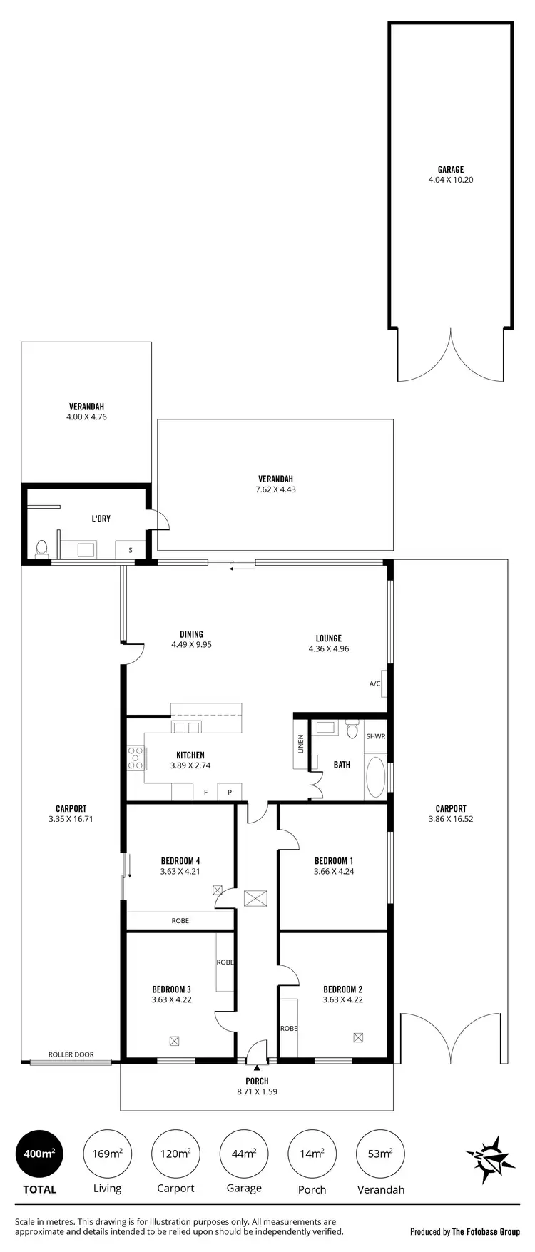 Floorplan of Homely house listing, 102 Fletcher Road, Peterhead SA 5016
