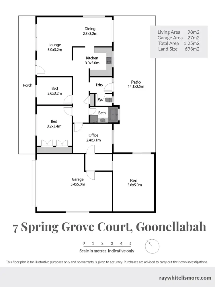 Floorplan of Homely house listing, 7 Spring Grove Court, Goonellabah NSW 2480