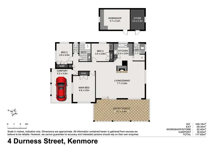 Floorplan of Homely house listing, 4 Durness Street, Kenmore QLD 4069