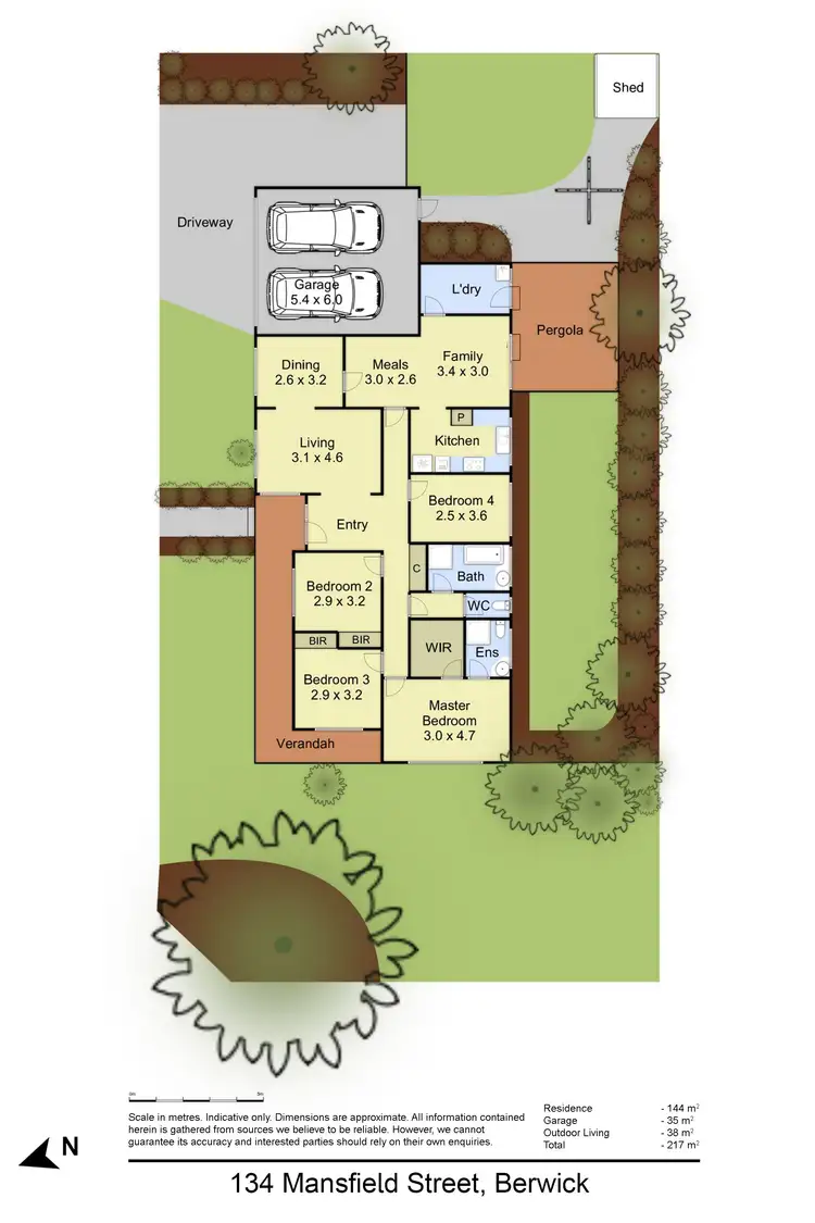 Floorplan of Homely house listing, 134 Mansfield Street, Berwick VIC 3806