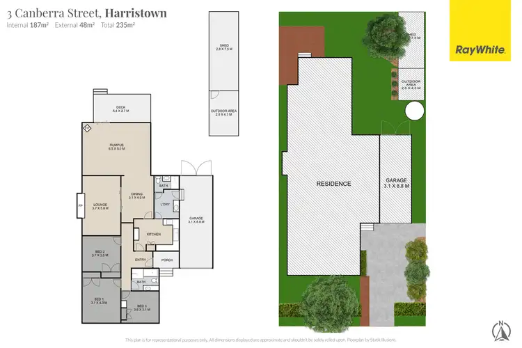 Floorplan of Homely house listing, 3 Canberra Street, Harristown QLD 4350