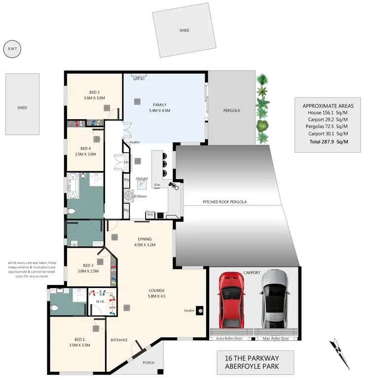 Floorplan of Homely house listing, 16 The Parkway, Aberfoyle Park SA 5159
