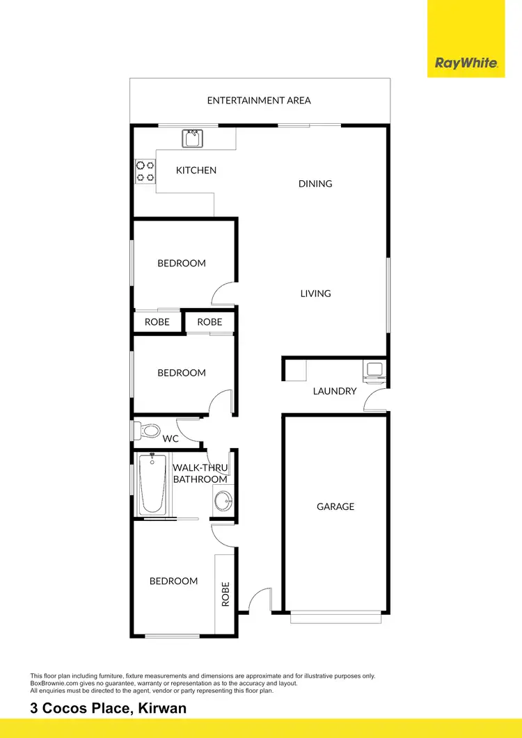 Floorplan of Homely house listing, 3 Cocos Place, Kirwan QLD 4817