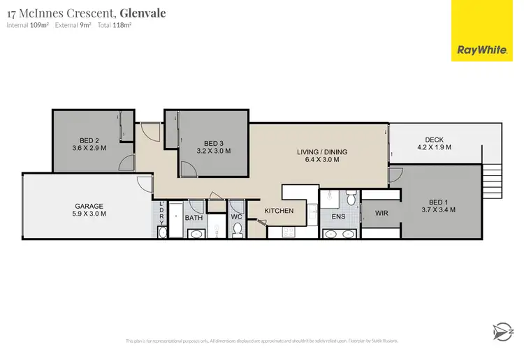 Floorplan of Homely unit listing, 2/17 McInnes Crescent, Glenvale QLD 4350