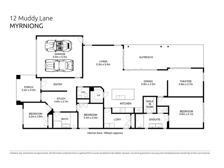 Floorplan of Homely house listing, 12 Muddy Lane, Myrniong VIC 3341