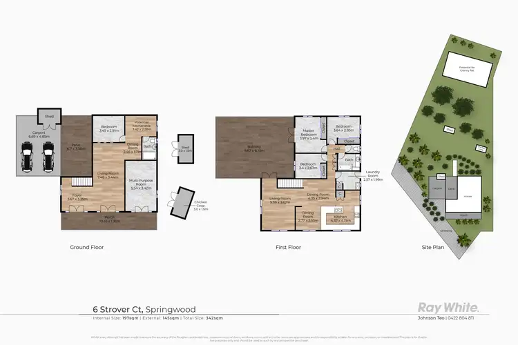 Floorplan of Homely house listing, 6 Strover Court, Springwood QLD 4127