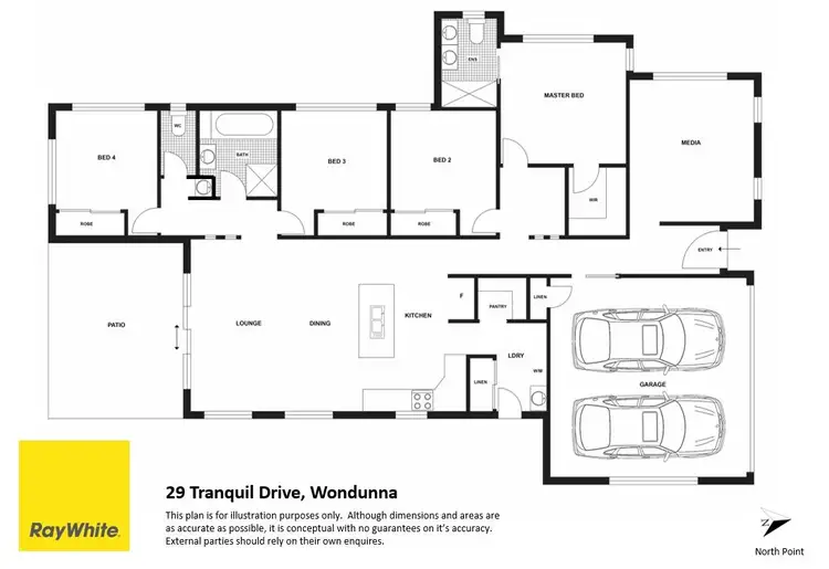 Floorplan of Homely house listing, 29 Tranquil Drive, Wondunna QLD 4655
