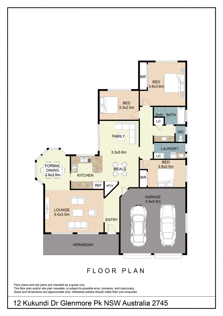 Floorplan of Homely house listing, 12 Kukundi Drive, Glenmore Park NSW 2745