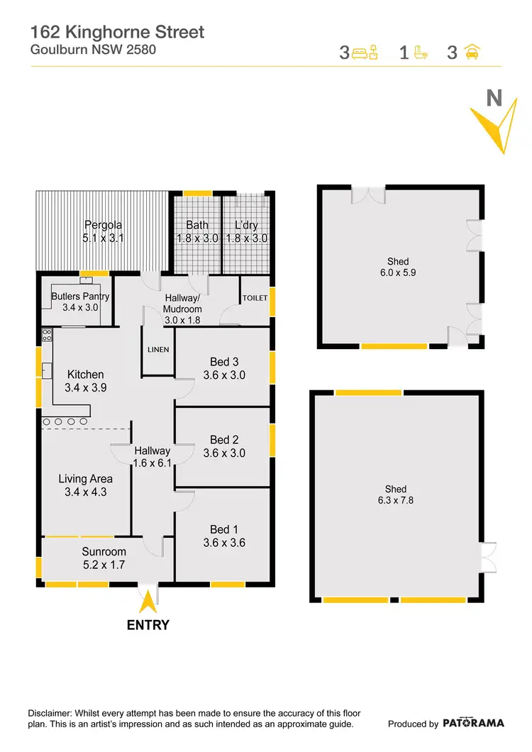 Floorplan of Homely house listing, 162 Kinghorne Street, Goulburn NSW 2580