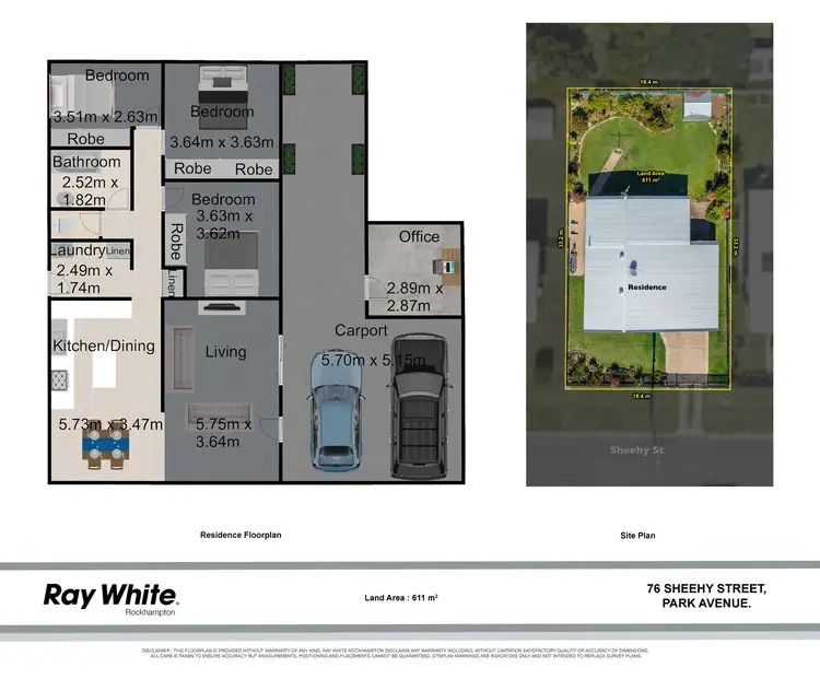 Floorplan of Homely house listing, 76 Sheehy Street, Park Avenue QLD 4701