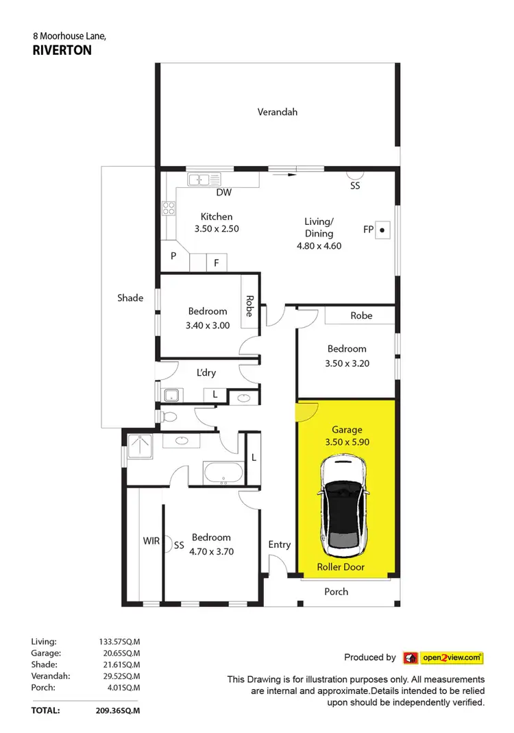 Floorplan of Homely house listing, 8 Moorhouse Lane, Riverton SA 5412