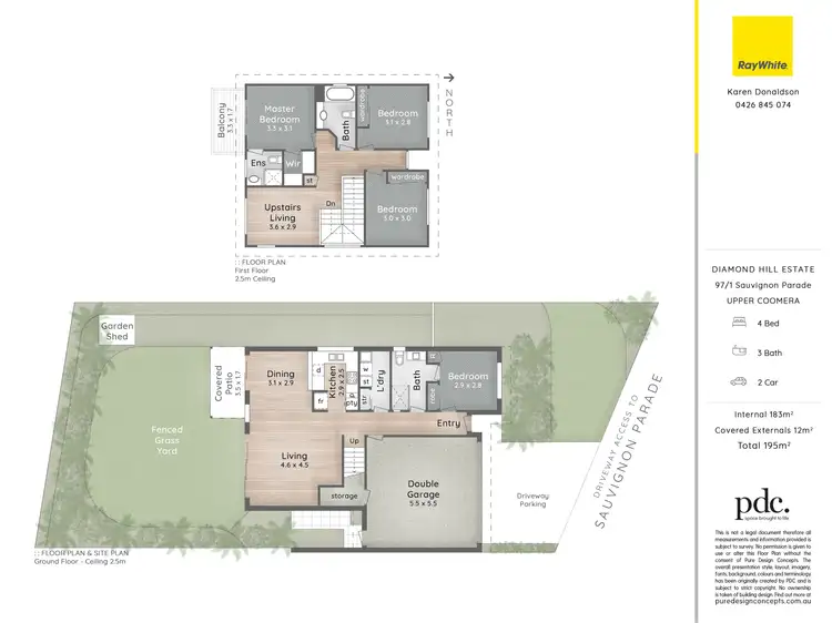 Floorplan of Homely townhouse listing, 97/1 Sauvignon Parade, Upper Coomera QLD 4209