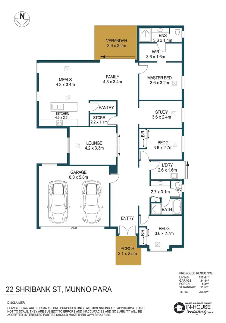 Floorplan of Homely house listing, 22 Shribank Street, Munno Para SA 5115