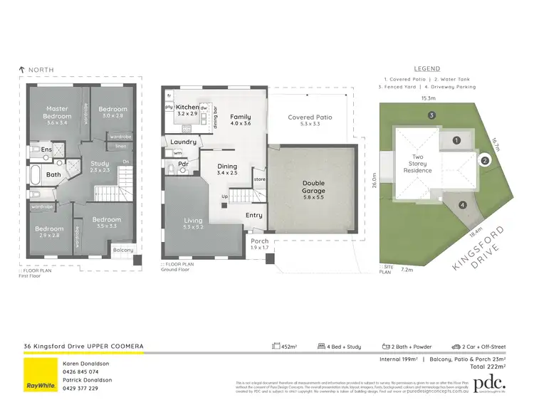Floorplan of Homely house listing, 36 Kingsford Drive, Upper Coomera QLD 4209