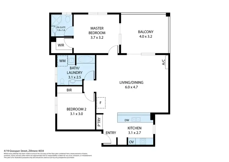 Floorplan of Homely unit listing, 4/19 Grasspan Street, Zillmere QLD 4034