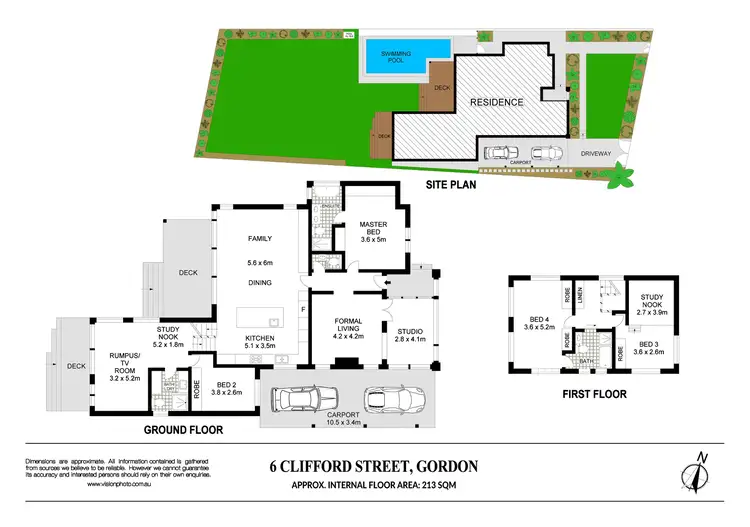 Floorplan of Homely house listing, 6 Clifford Street, Gordon NSW 2072