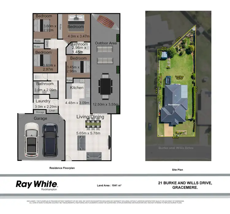 Floorplan of Homely house listing, 21 Burke & Wills Drive, Gracemere QLD 4702