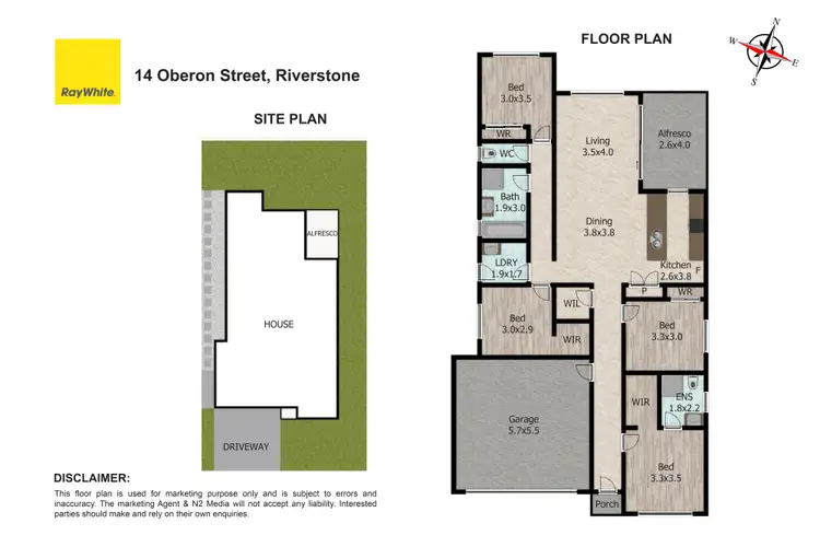 Floorplan of Homely house listing, 14 Oberon Street, Riverstone NSW 2765