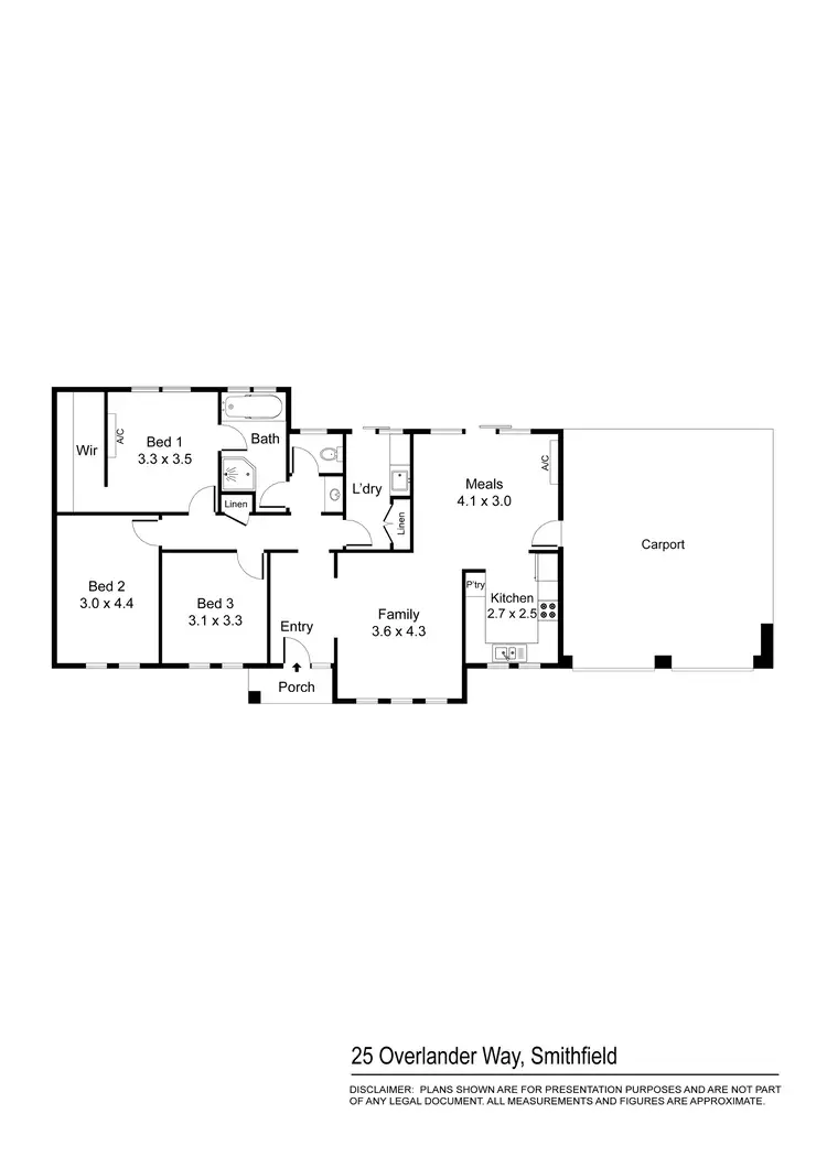 Floorplan of Homely house listing, 25 Overlander Way, Smithfield SA 5114