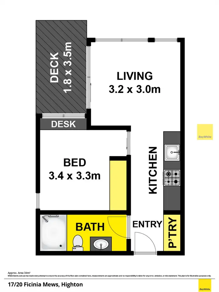 Floorplan of Homely apartment listing, 17/20 Ficinia Mews, Highton VIC 3216