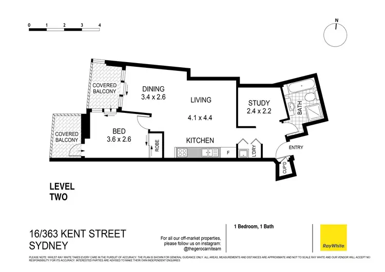 Floorplan of Homely apartment listing, 16/361-363 Kent Street, Sydney NSW 2000