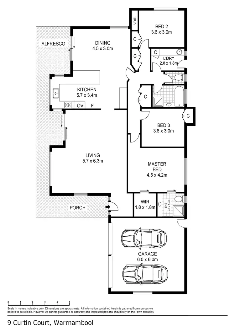 Floorplan of Homely house listing, 9 Curtin Court, Warrnambool VIC 3280